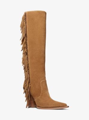 michael kors fringe boots|michael kors boots for sale.